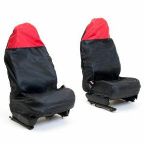 Front Seat Covers - Black & Red Waterproof