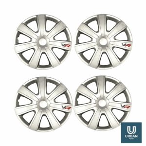 Simply Wheel Trim Cover Chromia Silver Carbon 14" Set of 4