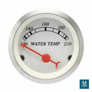 Water Temp Gauge White Face 52MM With Sensor