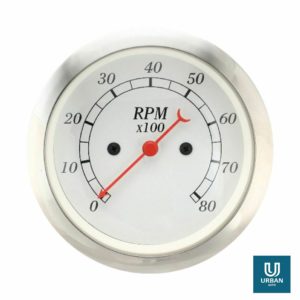 Tachometer White Face Electric 85MM