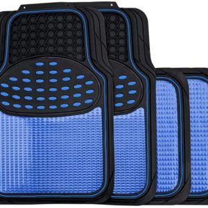 Streetwize Universal Rubber Car Mats -Metallic Blue