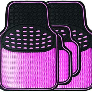 Streetwize Universal Rubber Car Mats -Metallic Pink
