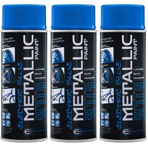 E_TECH Blue Metallic Acrylic Paint Electric Blue x3