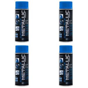 E_TECH Blue Metallic Acrylic Paint Electric Blue x4