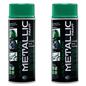E-Tech Green Metallic Acrylic Paint Vivid Green x2