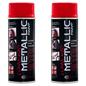 E-Tech Flame Red Metallic Acrylic Paint Flame Red x2