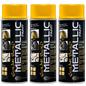 E-Tech Gold Metallic Acrylic Paint Solar Gold x3