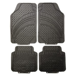 Rubber Car Mat Set Tyre Tread Design
