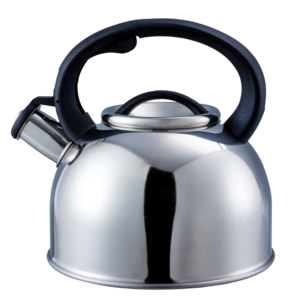 SILVER Whistling Kettle Stainless Steel 2.5L Liberty For Camping Caravan