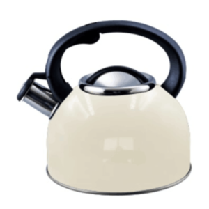 CREAM Whistling Kettle Stainless Steel 2.5L Liberty For Camping Caravan