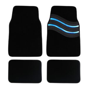 Wave Combination Carpet Mat Set - Blue