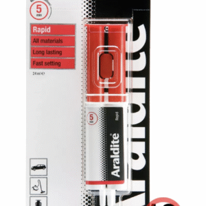Araldite Rapid Syringe Epoxy 24ml Adhesive Strong Rapid Repair