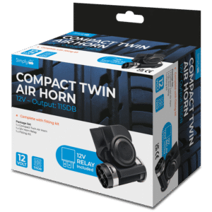 Compact Air Horn for, Car , Van Truck or Marine - 12 Volt