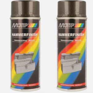 Motip - Hammer Finish Paint -  Anthracite 400mlX2