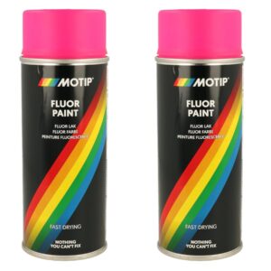 Motip - Flourecent Pink paint 400mlX2